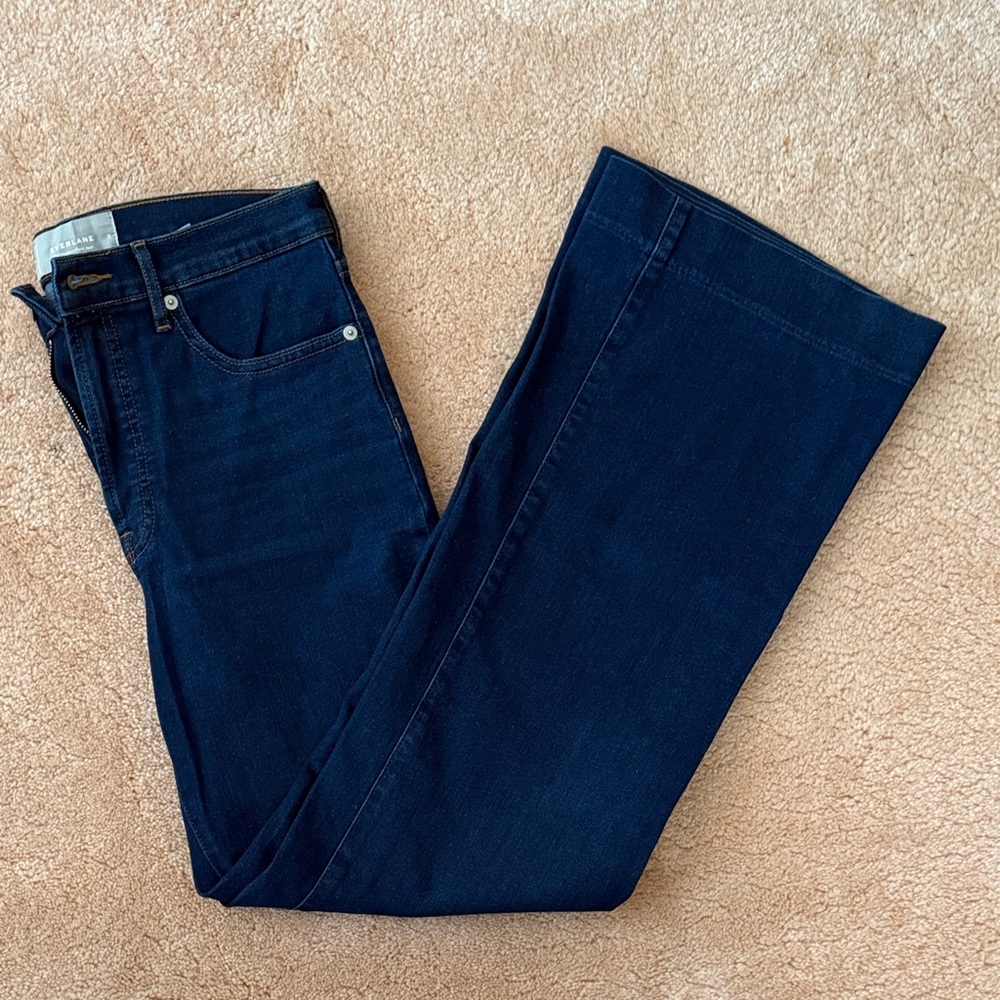 Everlane Dark Blue Flare Jeans